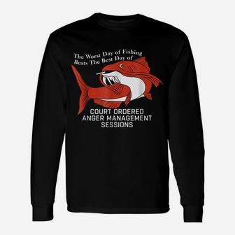 Funny Fishing For Men The Worst Day Of Fishing Beats Unisex Long Sleeve | Crazezy DE