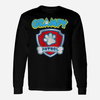 Funny Grampy Patrol - Dog Mom, Dad For Men Women Unisex Long Sleeve | Crazezy
