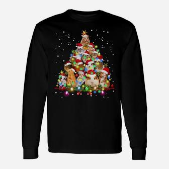 Funny Guinea Pig Christmas Tree Ornament Decor Gift Cute Sweatshirt Unisex Long Sleeve | Crazezy