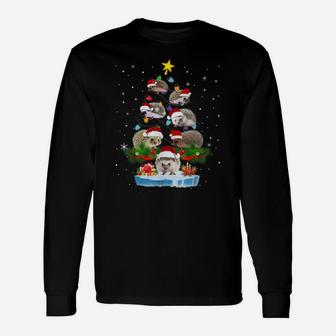 Funny Hedgehog Christmas Tree Unisex Long Sleeve | Crazezy AU