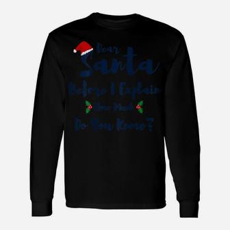 Funny Holiday Christmas Shirt Unisex Long Sleeve | Crazezy