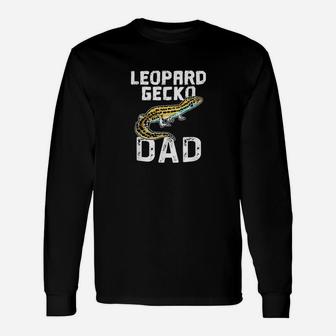 Funny Leopard Gecko Graphic Lizard Lover Reptile Dad Gift Unisex Long Sleeve | Crazezy