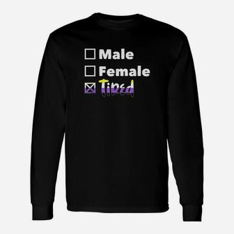 Funny Lgbt Pride Nonbinary Flag Non Binary Unisex Long Sleeve | Crazezy
