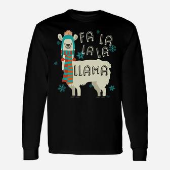 Funny Llama Christmas Alpaca Lover Gift Unisex Long Sleeve | Crazezy