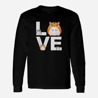 Funny Love Hamsters Animal Toys Pets Lovers Unisex Long Sleeve | Crazezy AU