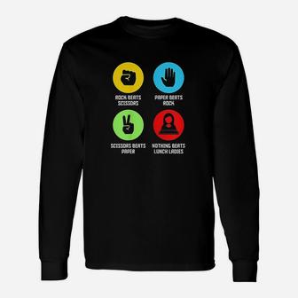 Funny Lunch Lady Gifts Nothing Beats Cafeteria Unisex Long Sleeve | Crazezy UK