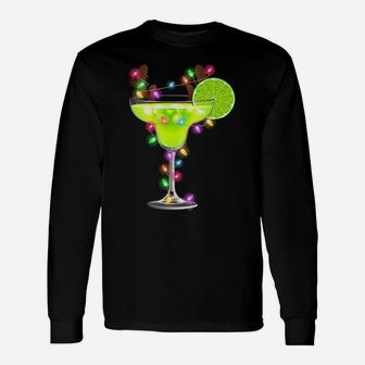 Funny Margarita Reindeer Christmas Lover Squad Xmas Gift Sweatshirt Unisex Long Sleeve | Crazezy DE