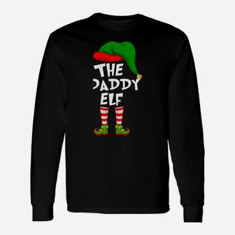 Funny Matching Family Christmas The Daddy Elf Unisex Long Sleeve | Crazezy UK