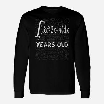 Funny Math Geek Integral Calculus 52Nd Birthday 52 Years Old Unisex Long Sleeve | Crazezy