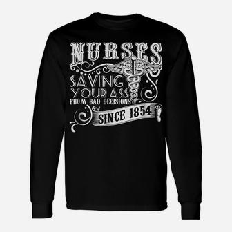 Funny Nursing Student Nurse Gift Idea T-Shirt Unisex Long Sleeve | Crazezy