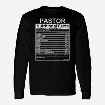 Funny Pastor Appreciation Gift For Men Women Cool Preacher Unisex Long Sleeve | Crazezy DE