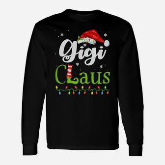 Funny Santa Gigi Claus Christmas Matching Family Unisex Long Sleeve | Crazezy
