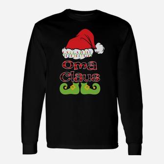 Funny Santa Oma Claus Christmas Matching Family Sweatshirt Unisex Long Sleeve | Crazezy