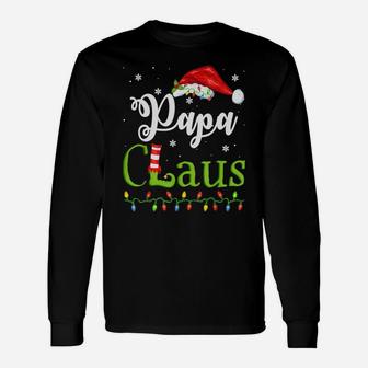 Funny Santa Papa Claus Christmas Matching Family Sweatshirt Unisex Long Sleeve | Crazezy