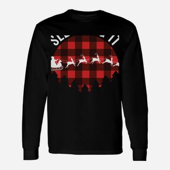 Funny Santa Sleigh Christmas Quote Sleighing It Pun Saying Unisex Long Sleeve | Crazezy