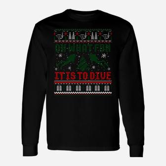 Funny Scuba Diving Diver Ugly Christmas Xmas Gifts Sweater Sweatshirt Unisex Long Sleeve | Crazezy CA
