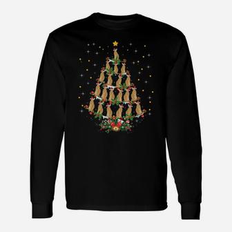 Funny Serval Animal Lover Xmas Gift Serval Christmas Tree Sweatshirt Unisex Long Sleeve | Crazezy AU