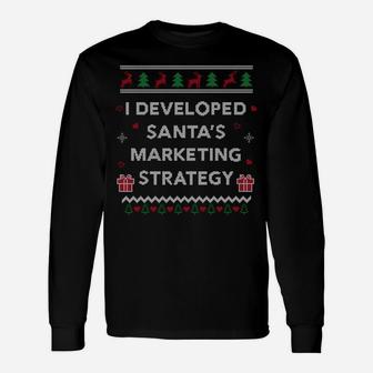 Funny Student Marketing Director Gift Ugly Christmas Sweatshirt Unisex Long Sleeve | Crazezy AU