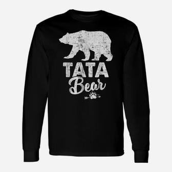 Funny Tata Bear Father's Day Gift Shirt Unisex Long Sleeve | Crazezy