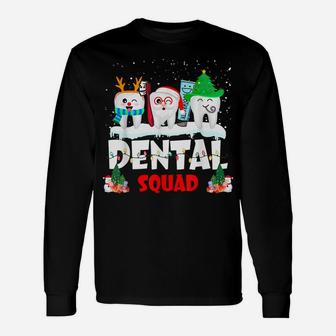Funny Teeth Santa Reindeer Christmas Dental Squad Xmas Unisex Long Sleeve | Crazezy DE