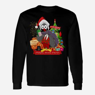 Funny Thanksgiving, Christmas, New Year's Holiday Season Unisex Long Sleeve | Crazezy DE