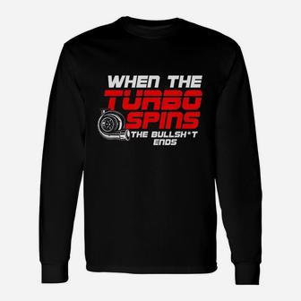 Funny Turbo Spins Unisex Long Sleeve | Crazezy