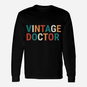 Funny Vintage Doctor Definition Noun Medical Sweatshirt Unisex Long Sleeve | Crazezy