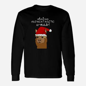 Was Für Ein Alpakatastischer X Mas  Langarmshirts - Seseable