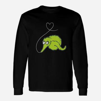 Fuzzy Worm On A String Meme Heart On A String Unisex Long Sleeve | Crazezy CA