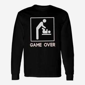 Game Over New Dad Baby Parent Unisex Long Sleeve | Crazezy