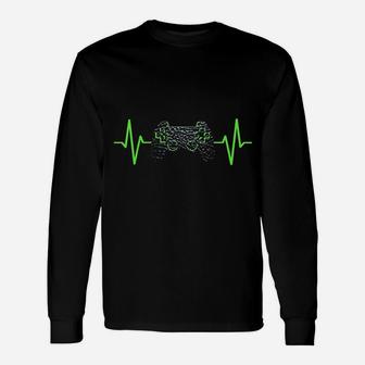 Gamer Heartbeat Gaming Video Games Unisex Long Sleeve | Crazezy UK