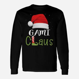 Gami Claus Family Group Matching Pajama Funny Christmas Gift Unisex Long Sleeve | Crazezy AU
