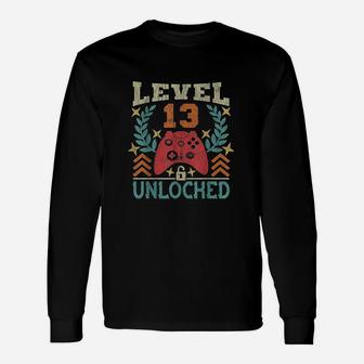 Gaming Vintage 13Th Birthday 13 Years Old Unisex Long Sleeve | Crazezy DE