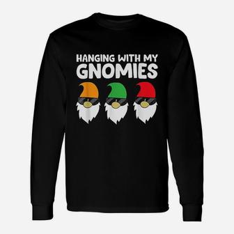 Garden Gnomes Hanging With My Gnomies Long Sleeve T-Shirt - Thegiftio UK