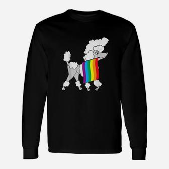 Gay Pride Poodle Unisex Long Sleeve | Crazezy