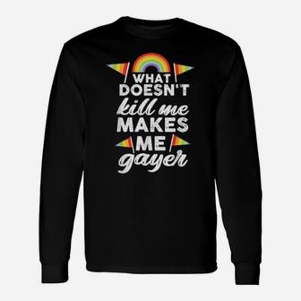 Gay And Rainbow Flag Long Sleeve T-Shirt - Monsterry UK