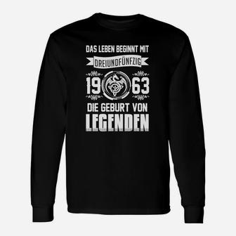 Geburt von Legenden 1963 Langarmshirts, Jubiläums-Tee zum 59. Geburtstag - Seseable