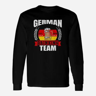 German Drinking Team Germany Flag Funny Oktoberfest Gift Unisex Long Sleeve | Crazezy DE