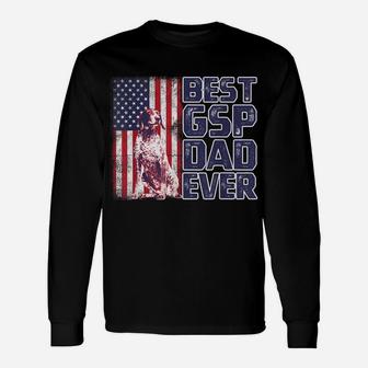 German Shorthaired Pointer Best Gsp Dad Ever For Dog Lover Unisex Long Sleeve | Crazezy