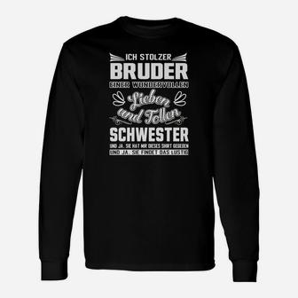 Geschwisterliebe Stolzes Bruder & Schwester Statement Langarmshirts - Seseable