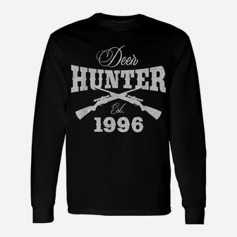Gift For 25 Year Old Deer Hunter Hunting 1996 25Th Birthday Unisex Long Sleeve | Crazezy
