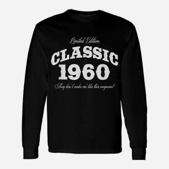 Gift For 60 Year Old Vintage Classic Car 1960 60Th Birthday Unisex Long Sleeve | Crazezy UK
