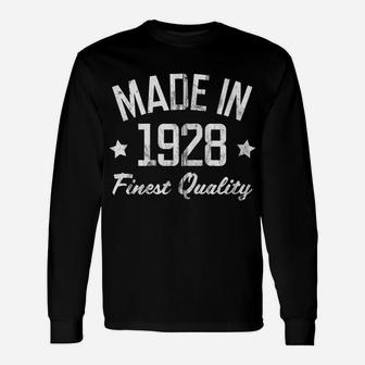 Gift For 92 Year Old Man Woman Made In 1928 Usa White Print Zip Hoodie Unisex Long Sleeve | Crazezy