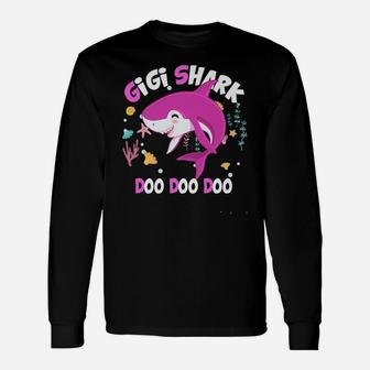 Gigi Shark Gift From Wife Son Daughter And Grand Sons Unisex Long Sleeve | Crazezy AU