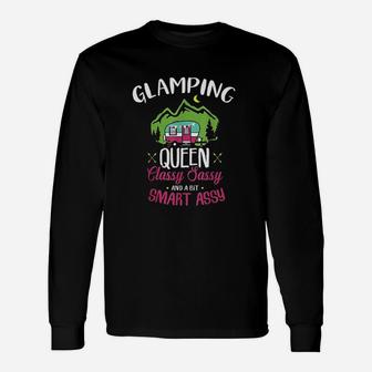 Glamping Queen Classy Sassy Smart Camping Rv Gift Unisex Long Sleeve | Crazezy AU