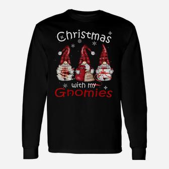 Gnome Family Christmas Shirts For Women Men - Buffalo Plaid Unisex Long Sleeve | Crazezy UK