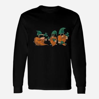 Gnome St Patrick Day Irish Green Saint Patrick Lucky Long Sleeve T-Shirt - Thegiftio UK