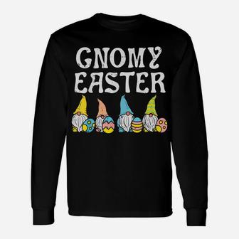 Gnomy Easter Nordic Garden Gnomes Egg Hunting Tomte Nisse Unisex Long Sleeve | Crazezy DE