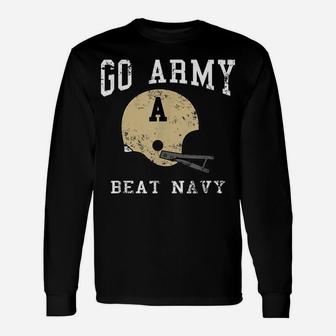 Go Army Beat Navy America's Game Vintage Football Helmet Unisex Long Sleeve | Crazezy UK