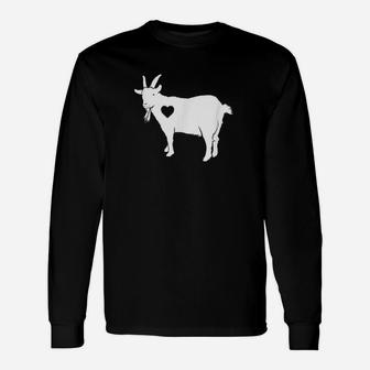 Goat Love With Heart For Goat Farmer Unisex Long Sleeve | Crazezy AU